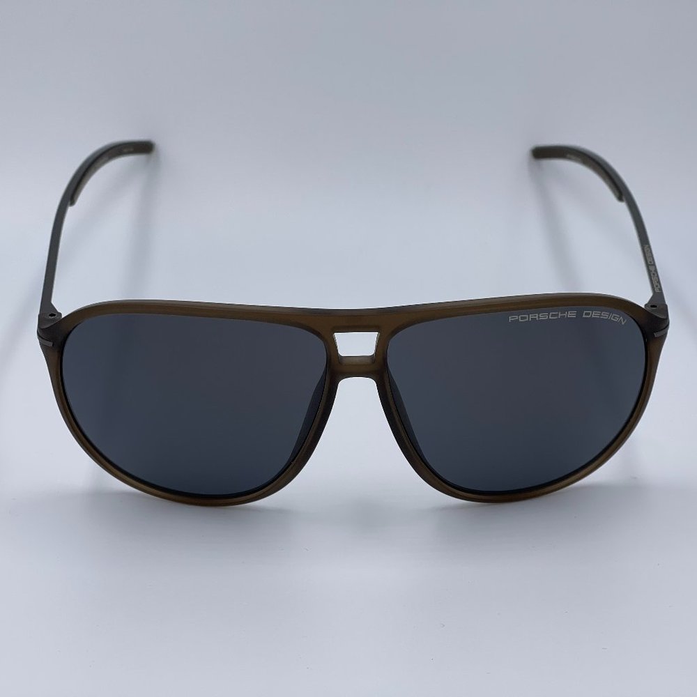 PORSCHE DESIGN P8635 - Brown Aviator Sunglasses NWT